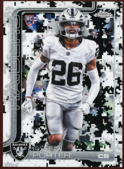 2025 Topps Chrome Football Darien Porter Team Camo