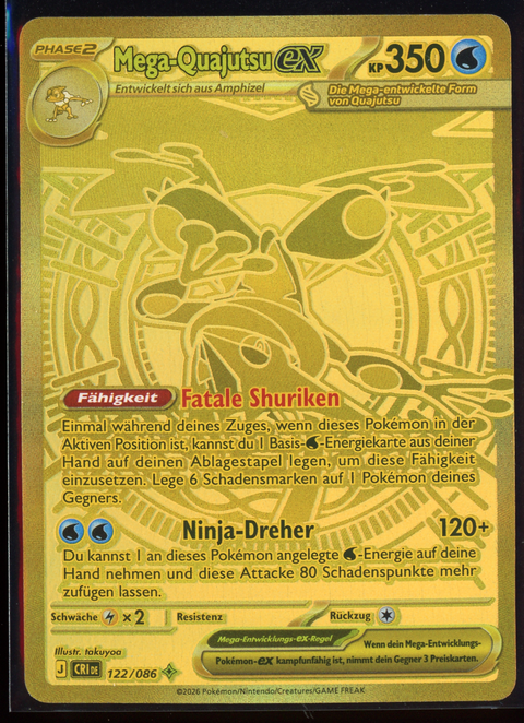 Pokémon Sammelkartenspiel: Mega-Quajutsu EX (122/086) - Einzelkarte (DE) - vorne