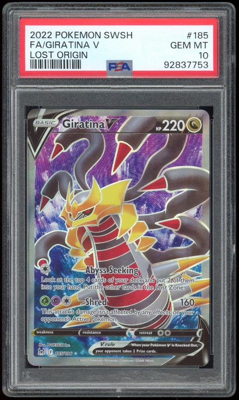 Pokémon Sammelkartenspiel: Giratina V (185/196) - Einzelkarte (EN) - vorne