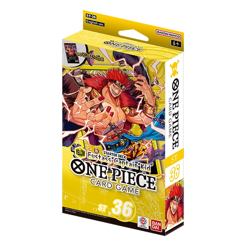 One Piece Card Game Starter Deck ST-36 Yellow Eustass Captain Kid Verpackung