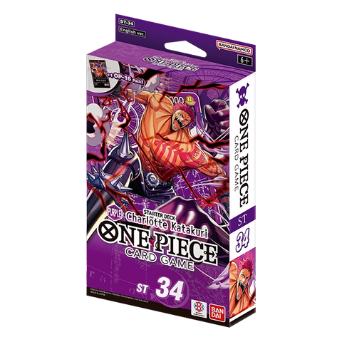 One Piece Card Game Starter Deck ST-34 Purple Charlotte Katakuri Verpackung