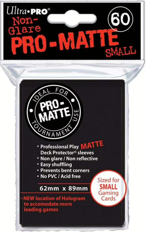 Ultra Pro: Black Pro-Matte Protector (small) (60)