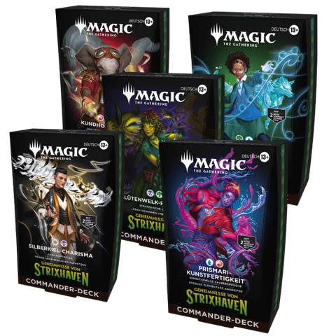 Magic: The Gathering Geheimnisse von Strixhaven Commander Deck Bundle (DE) - underpaidcollectibles