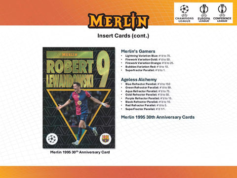 2024-25 Topps Chrome Merlin UEFA Club Competitions Soccer Hobby Pack