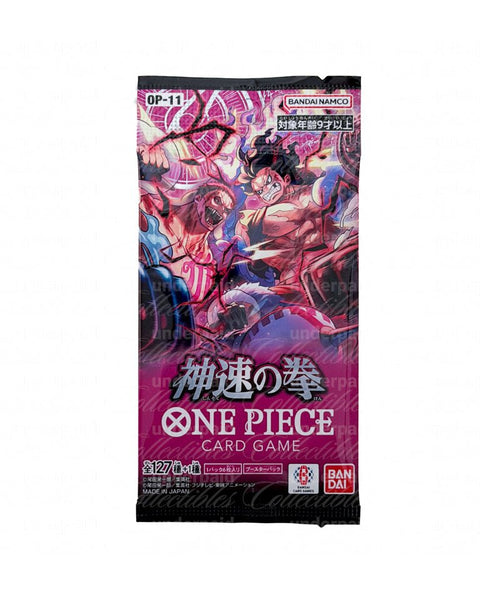 One Piece Card Game - A Fist of Divine Speed (OP11) - Booster Pack (JP) - underpaidcollectibles