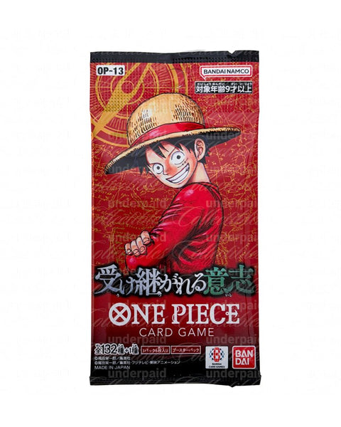One Piece Card Game - Carrying on His Will (OP - 13) - Booster Pack (JP) - underpaidcollectibles
