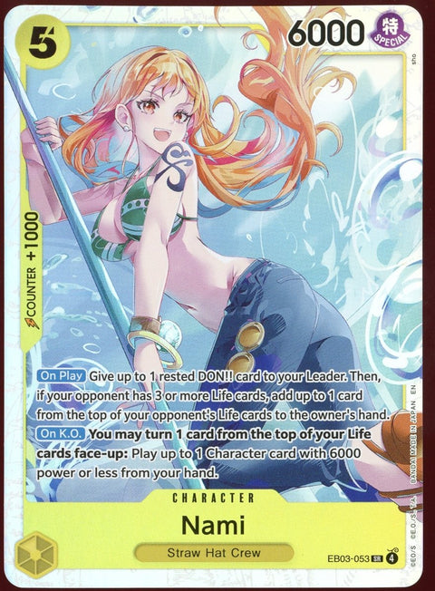 One Piece EB03-053 Nami Super Rare EN - underpaidcollectibles