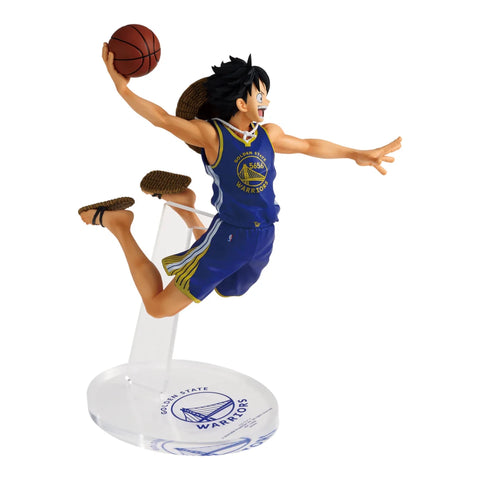 One Piece x NBA Master Stars Figur Monkey D. Luffy (Golden State Warriors) - underpaidcollectibles