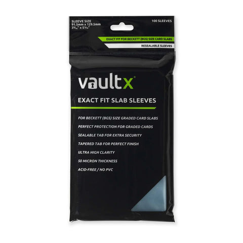 VaultX Perfect Fit Slab Sleeves BGS (Beckett) (100)
