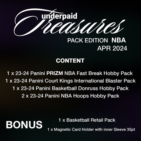 underpaid Treasures Basketball Pack Edition April 2024