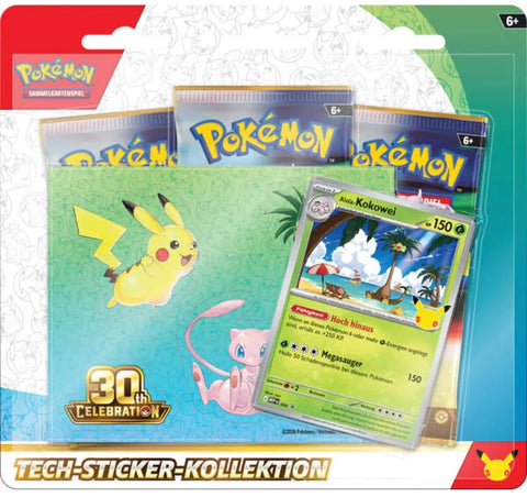 Pokémon TCG: 30 Jahre: Alola Kokowei Tech Sticker (DE)
