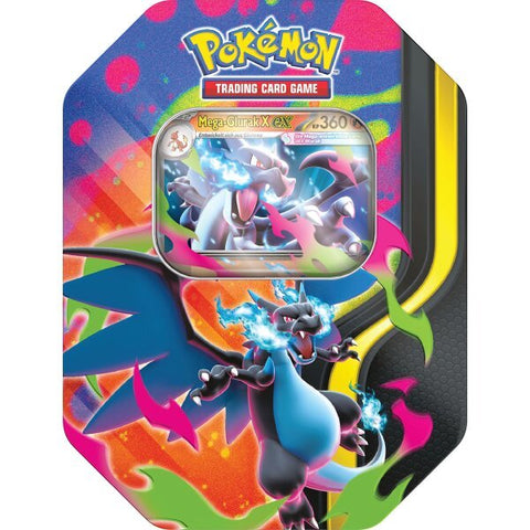 Pokémon Mega - Entwicklung Glurak X ex Tin (DE) - underpaidcollectibles