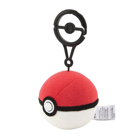 Pokémon Pokéball (Pokeball) Adventure Plush Key Chain - underpaidcollectibles