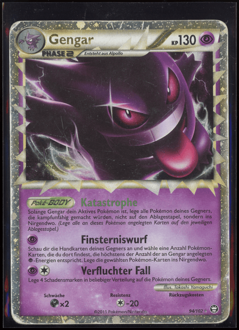 Pokémon Sammelkartenspiel: Gengar (94/102) - Einzelkarte (DE) - PL - underpaidcollectibles