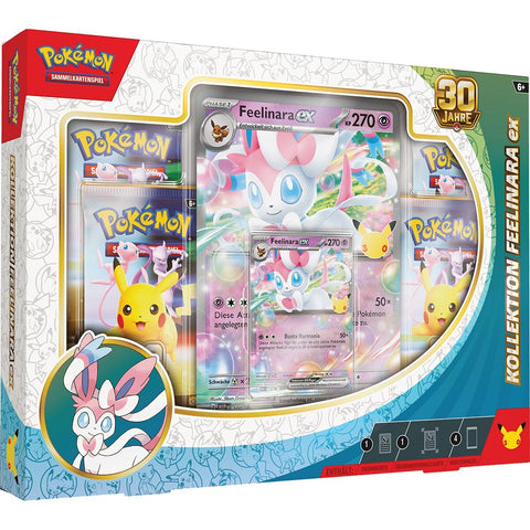 Pokémon TCG: 30 Jahre Edition Feelinara-ex Kollektion (DE) - underpaidcollectibles