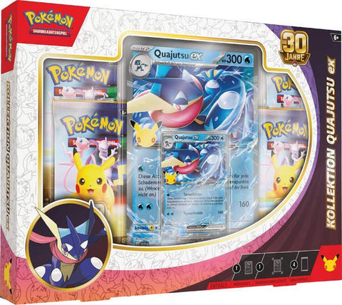 Pokémon TCG: 30 Jahre Edition Quajutsu-ex Kollektion (DE) - underpaidcollectibles