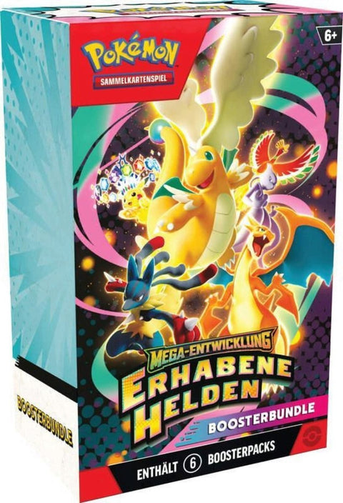 Pokémon TCG: Erhabene Helden ME02.5 Boosterbundle Mega - Entwicklung (DE) - underpaidcollectibles