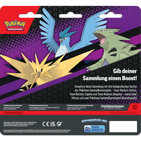 Pokémon TCG – Karmesin & Purpur: Enhanced 2 - Pack Blister – Artkos & Zapdos & Despotar (DE) - underpaidcollectibles