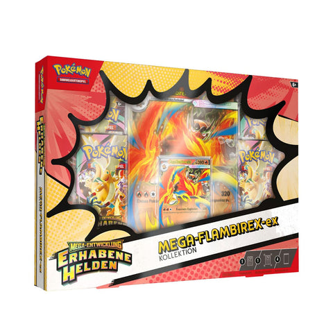 Pokémon TCG: ME02.5 Erhabene Helden Mega - Ex - Kollektion Flambirex (DE) - underpaidcollectibles