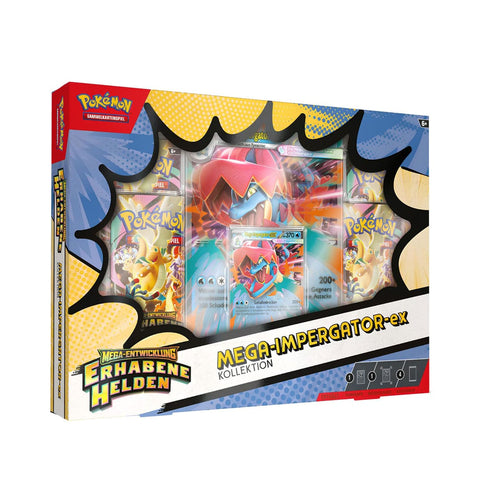 Pokémon TCG: ME02.5 Erhabene Helden Mega - Ex - Kollektion Impergator (DE) - underpaidcollectibles
