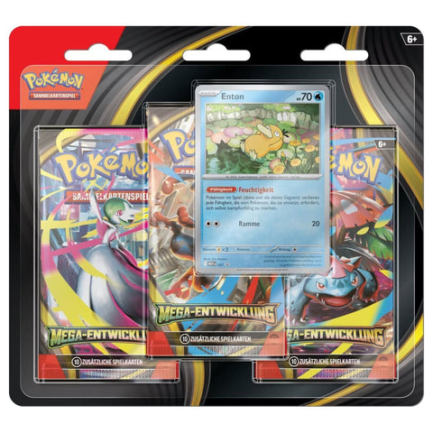 Pokémon TCG: Mega - Entwicklung 3 - Pack Blister – Enton (DE) - underpaidcollectibles