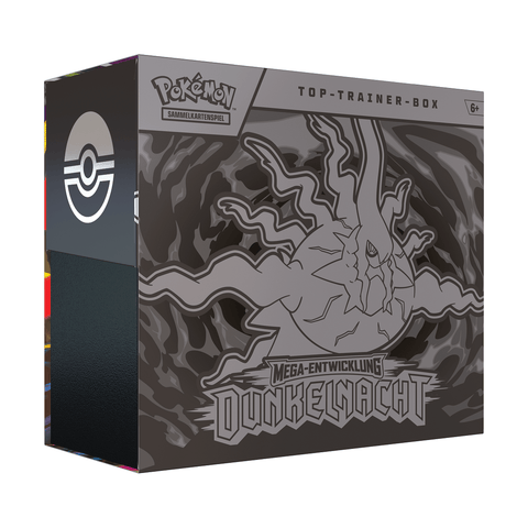 Pokemon TCG: Mega-Entwicklung Dunkelnacht Top Trainer Box (DE) - underpaidcollectibles