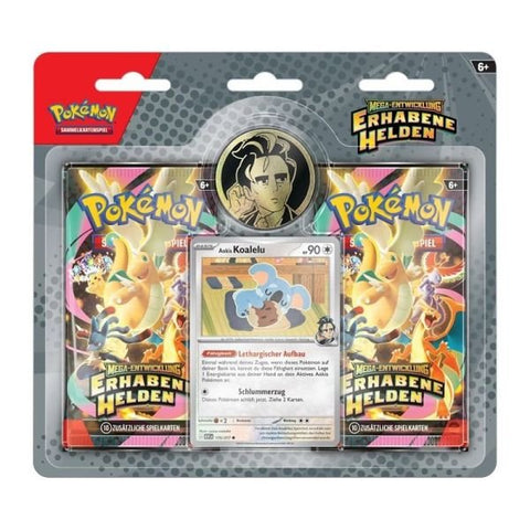 Pokémon TCG: Mega - Entwicklung – Erhabene Helden 2 Pack - Blister ME02.5 Aoki (DE) - underpaidcollectibles