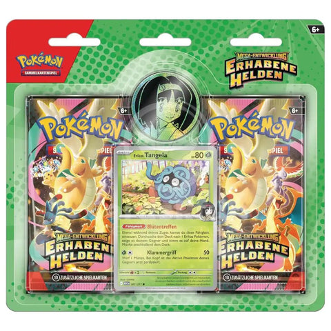 Pokémon TCG: Mega - Entwicklung – Erhabene Helden 2 Pack - Blister ME02.5 Erika (DE) - underpaidcollectibles