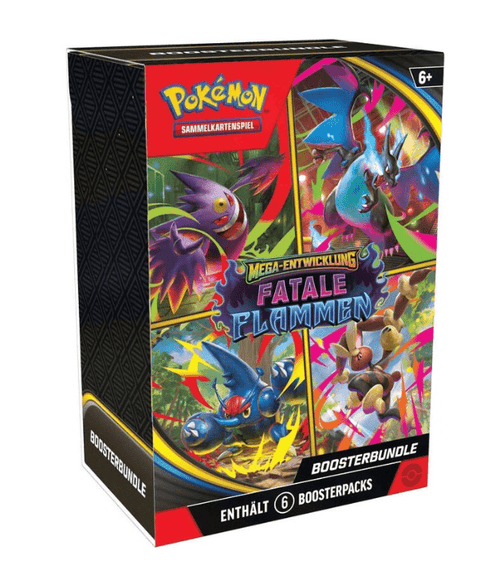 Pokémon TCG: Mega - Entwicklung – Fatale Flammen Boosterbundle (DE) - underpaidcollectibles