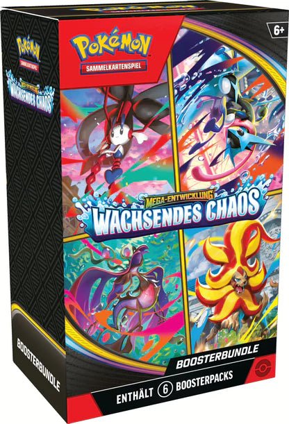 Pokemon TCG: Mega Entwicklungen Wachsendes Chaos Booster Bundle (DE) - underpaidcollectibles