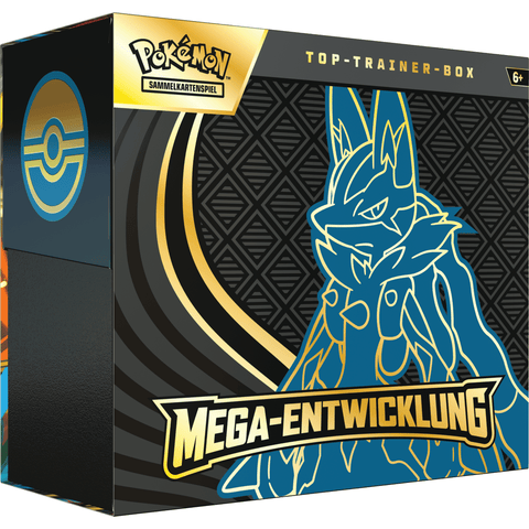 Pokémon TCG: Top - Trainer - Box Mega - Entwicklung – Mega - Lucario (DE) - underpaidcollectibles