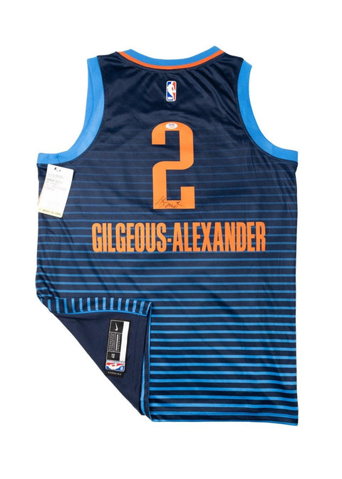 Shai Gilgeous Alexander Autographed Nike Swingman Jersey OKC PSA - underpaidcollectibles