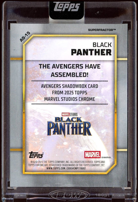 Topps Marvel Studios Chrome: Black Panther (AS-15) Superfractor 1/1 - underpaidcollectibles
