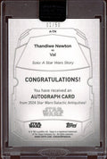 Topps Star Wars Thandiwe Newton as Val Galactic Antiquities Auto /50 - underpaidcollectibles
