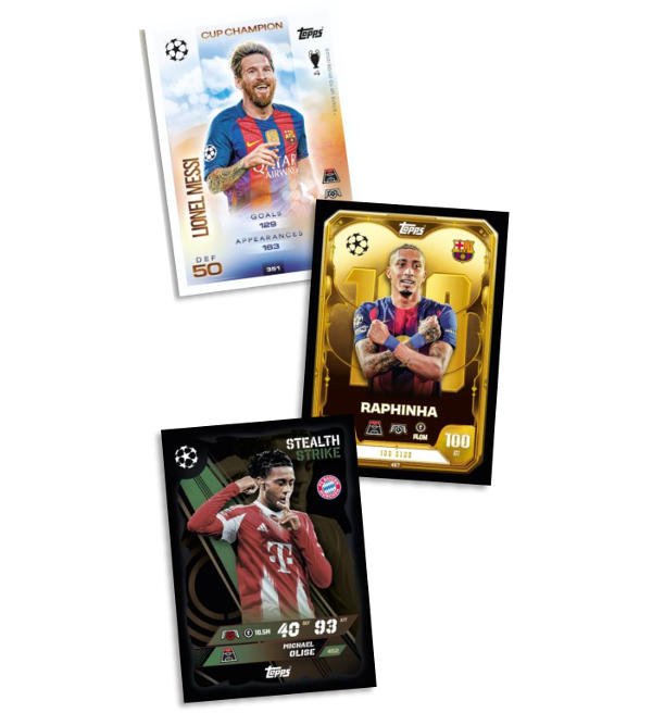 Topps UCC Match Attax Extra 2026 Starter-Pack – Online-Exklusiv! 50 Karten + 2 Stadium Lights, Electrix & Black Fire LE Plus Lucky-Pack