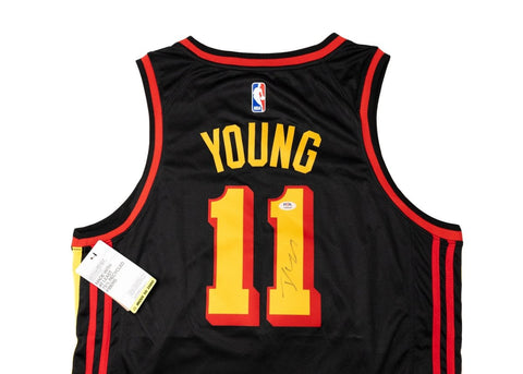 Trae Young Autographed Nike Swingman Jersey Atlanta Hawks PSA - underpaidcollectibles