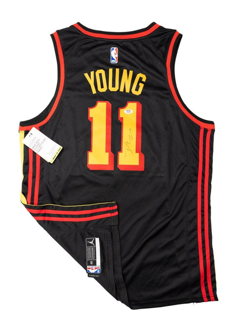 Trae Young Autographed Nike Swingman Jersey Atlanta Hawks PSA - underpaidcollectibles