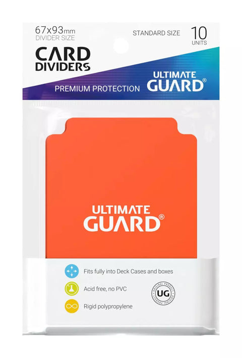 Ultimate Guard Kartentrenner Standard Orange (10 Stück) - underpaidcollectibles