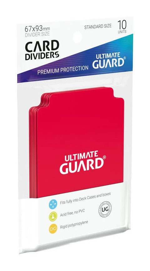 Ultimate Guard Kartentrenner Standard Rot (10 Stück) - underpaidcollectibles