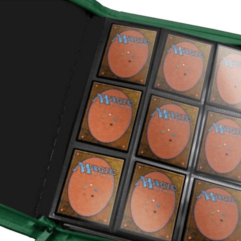 Ultra Pro: PRO - BINDER Zippered 9 - Pocket - Vivid Cool Matcha - underpaidcollectibles