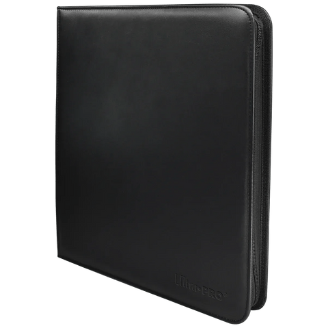 Ultra Pro - Vivid 12 - Pocket Zippered PRO - Binder: Black - underpaidcollectibles
