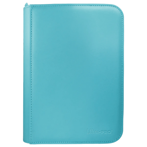 Ultra Pro - Vivid 4 - Pocket Zippered PRO - Binder: Light Blue - underpaidcollectibles