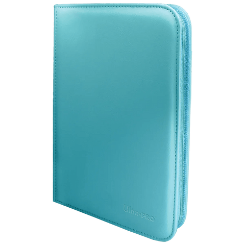 Ultra Pro - Vivid 4 - Pocket Zippered PRO - Binder: Light Blue - underpaidcollectibles