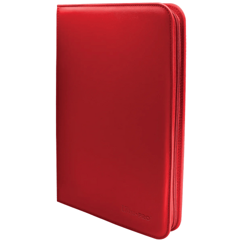 Ultra Pro - Vivid 9 - Pocket Zippered PRO - Binder: Red - underpaidcollectibles