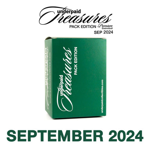 underpaid Treasures Basketball Premium Pack Edition September 2024 - underpaidcollectibles