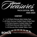 underpaid Treasures Pack Edition Football August 2024 - underpaidcollectibles