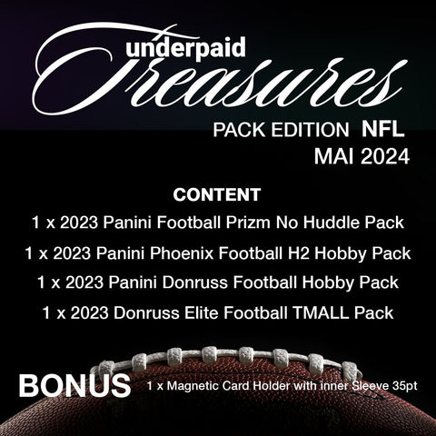 underpaid Treasures Pack Edition Football Mai 2024 - underpaidcollectibles