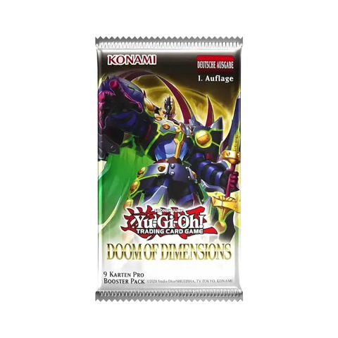 Yu - Gi - Oh!: Doom of Dimensions – 1. Auflage – Booster Pack (DE) - underpaidcollectibles