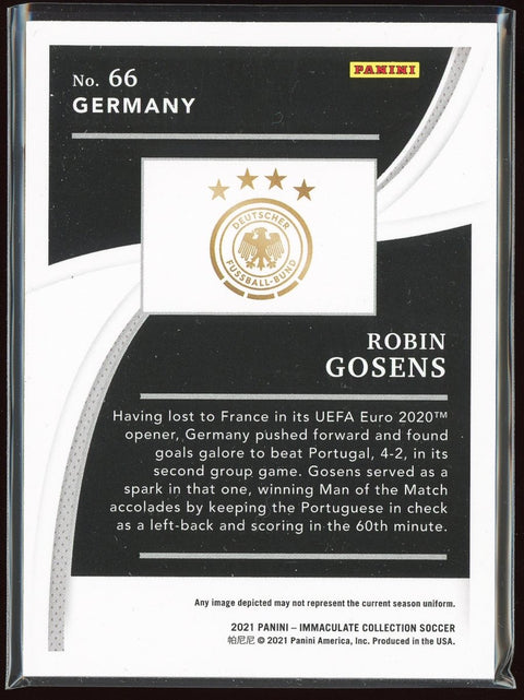 2021 Panini Immaculate Soccer Robin Gosens /49 - underpaidcollectibles