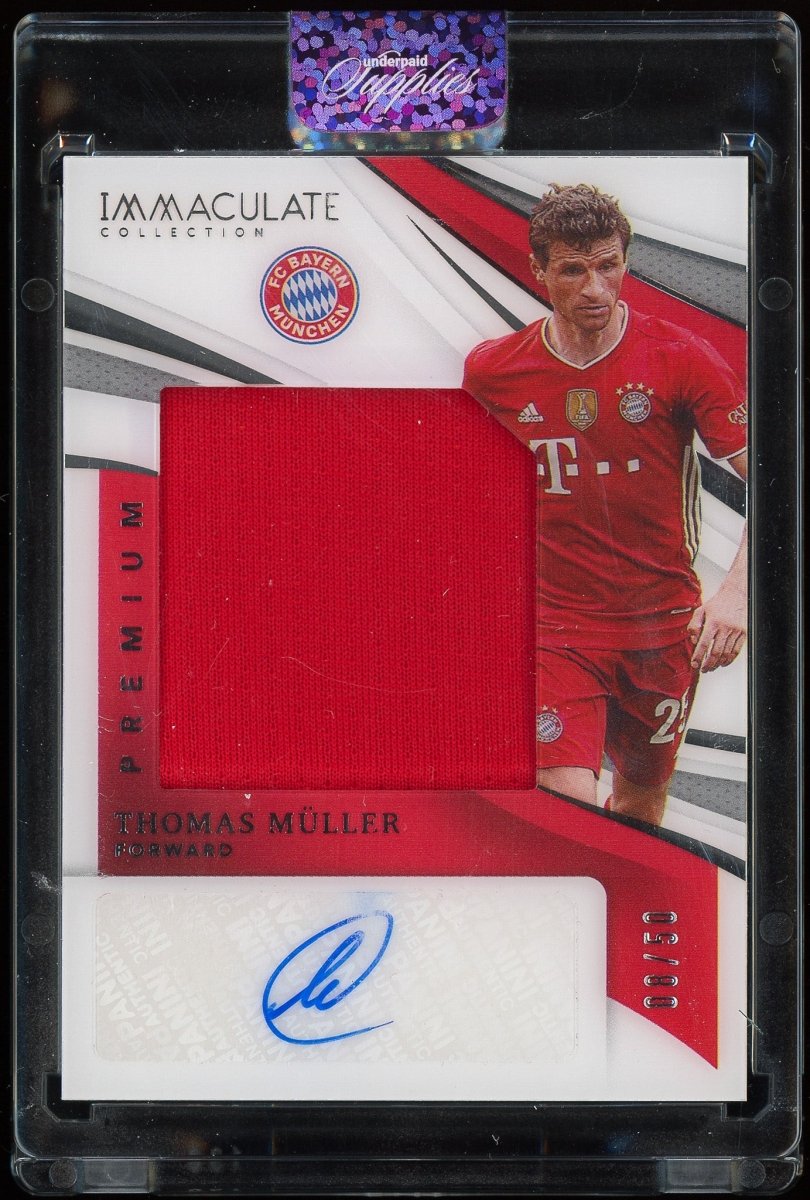 2021 Panini Soccer Immaculate Thomas Müller Patch Auto Bayern /50